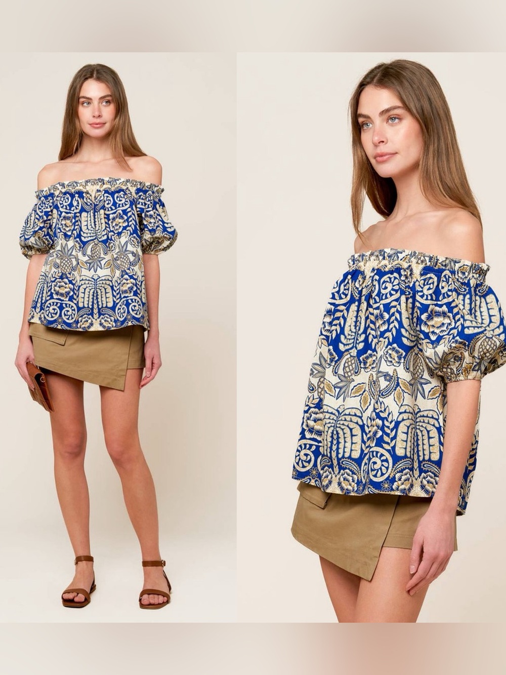 Flying Tomato Cottagecore Off Shoulder Top Bohemian Prairie Blouse